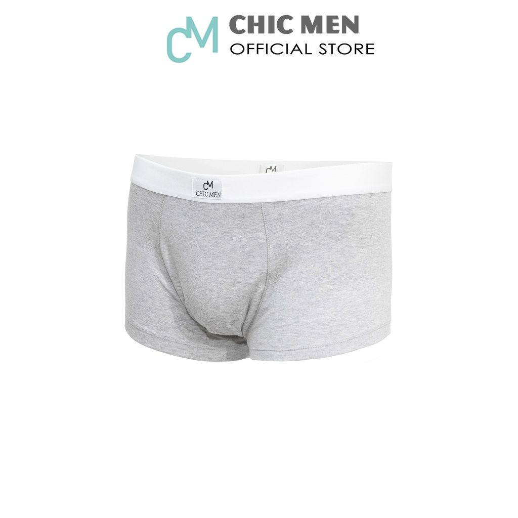 Quần lót BOXER nam vải thun cotton cao cấp, co giãn đàn hồi tốt, phong cách - CHICMEN