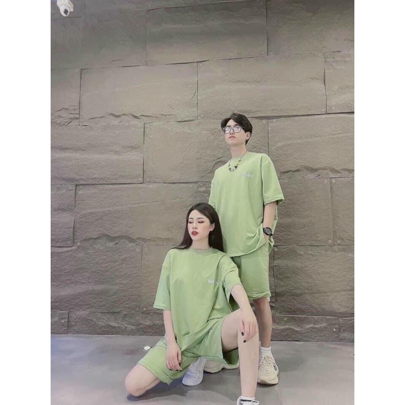 [RẺ VÔ ĐỊCH] Sét Bộ Thể Thao Nam Nữ full màu hot - Bộ trơn Thêu Chữ | BigBuy360 - bigbuy360.vn