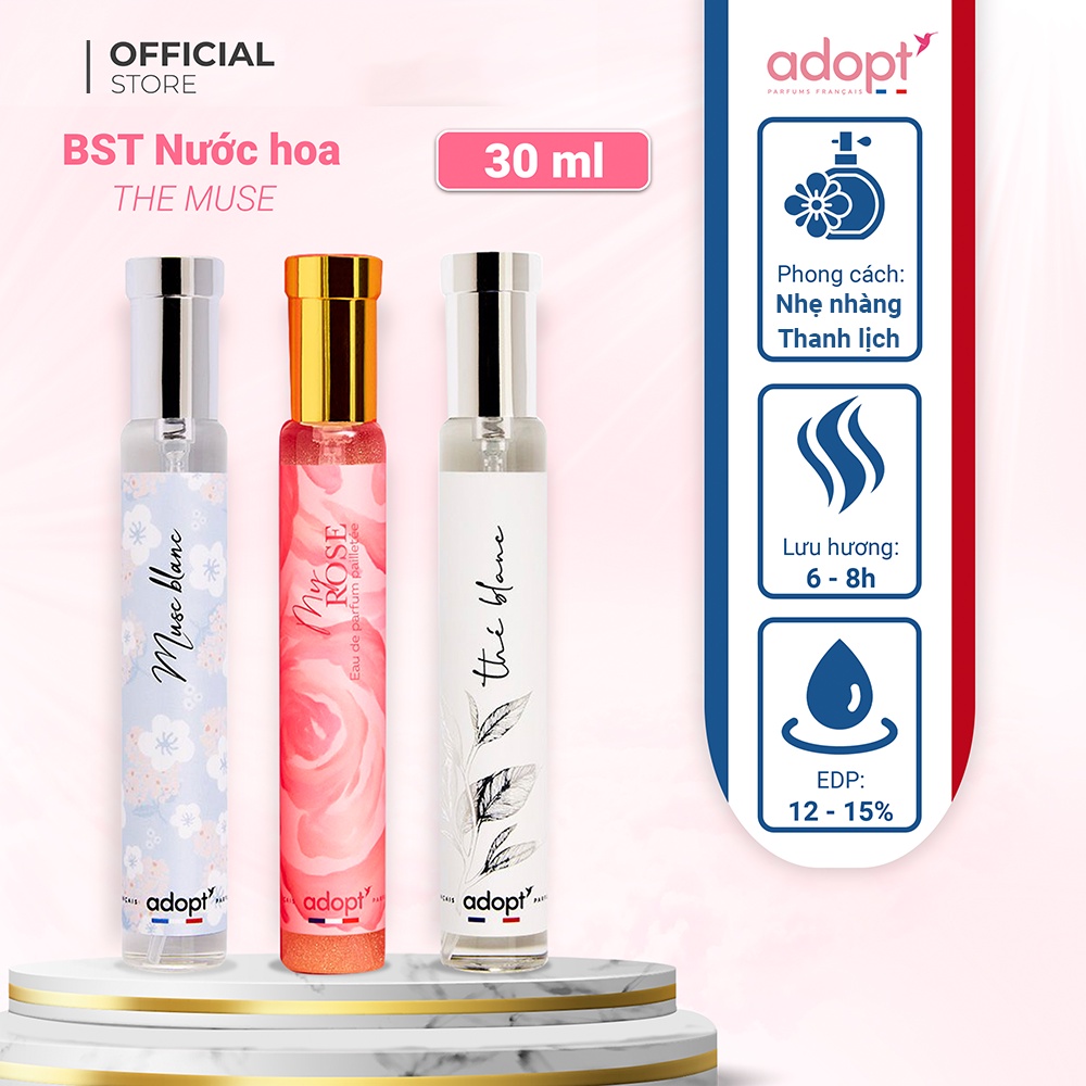 Bộ sưu tập nước hoa nữ The Muse- Hương thơm trong trẻo nhẹ nhàng tựa NÀNG THƠ