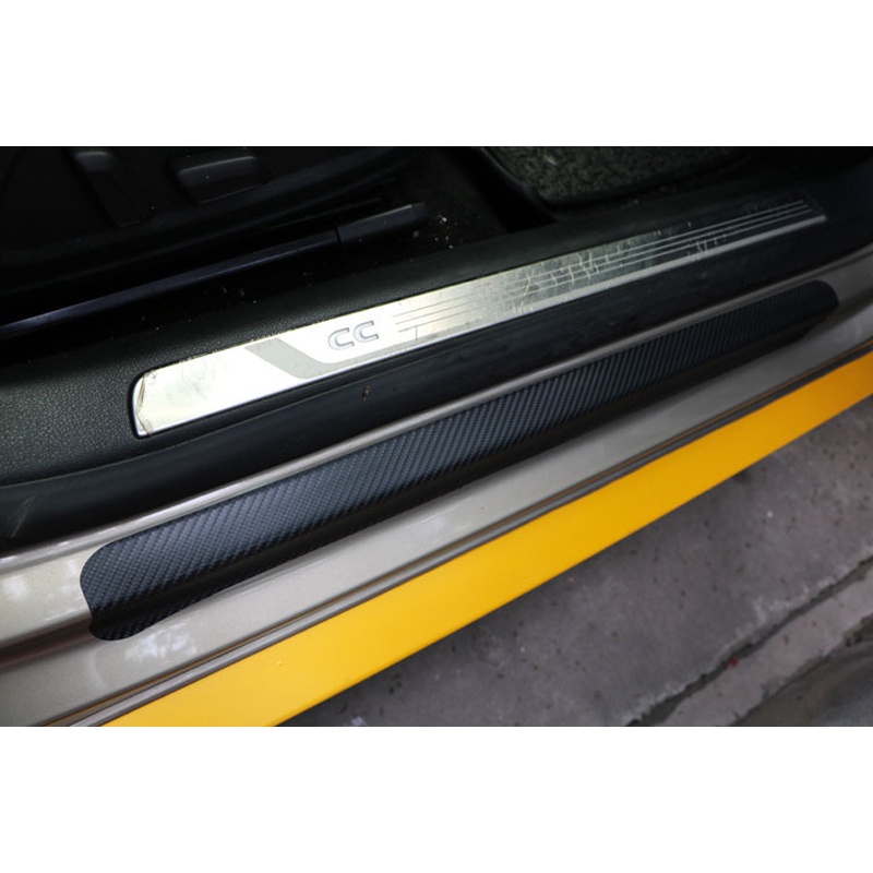 Bộ 4 Miếng Dán 9D Bằng Sợi Carbon Chống Nước Trang Trí Xe Hơi Xe Máy