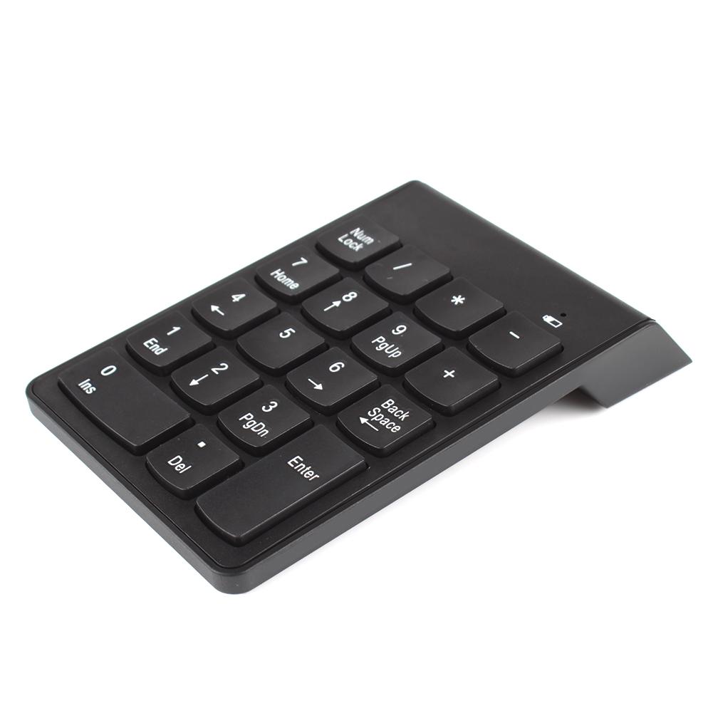 Bàn phím số USB không dây 2.4G Bàn phím số Mini Numpad 18 phím