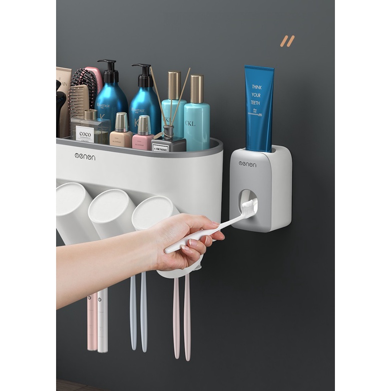 Hộp Nhả Kem Đánh Răng Tự Động OENON Siêu Tiện Lợi Dán Tường