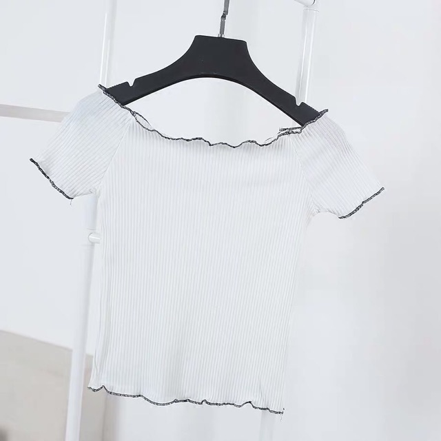 ÁO TRỄ VAI CUỐN BIÊN SỌC | BigBuy360 - bigbuy360.vn