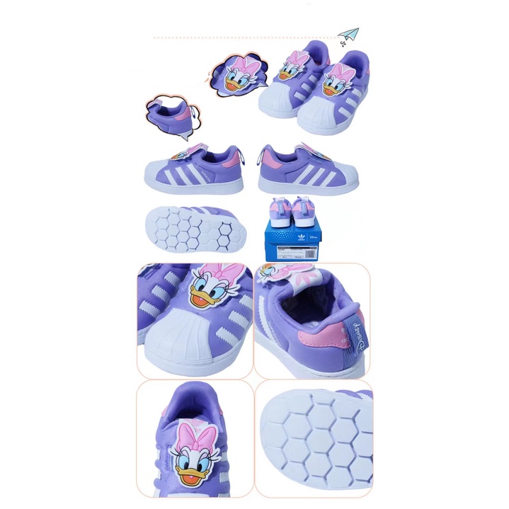 Giày Lười Xoay 360 Độ Họa Tiết Hoạt Hình disney Dễ Thương Cho Bé