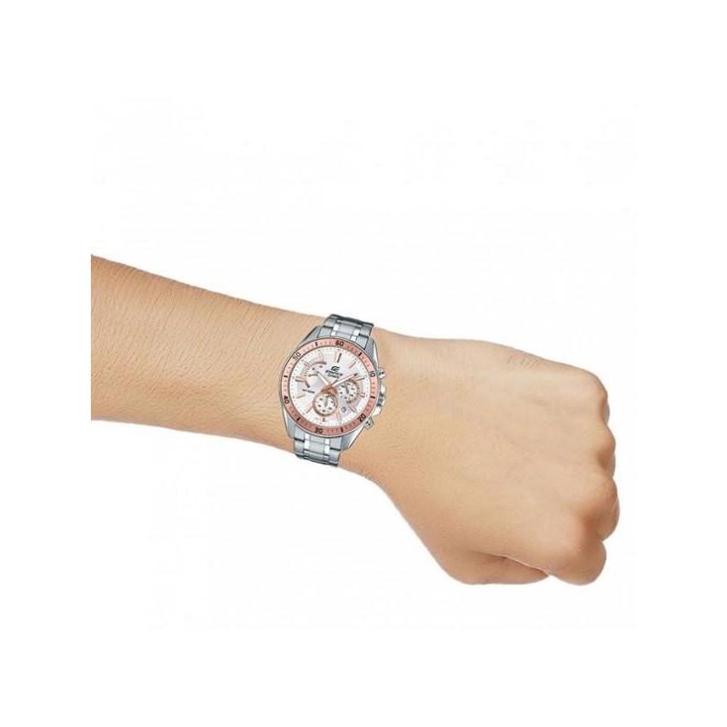 Đồng hồ nam dây kim loại EDIFICE chính hãng Casio Anh Khuê EFR-552D-7AVUDF