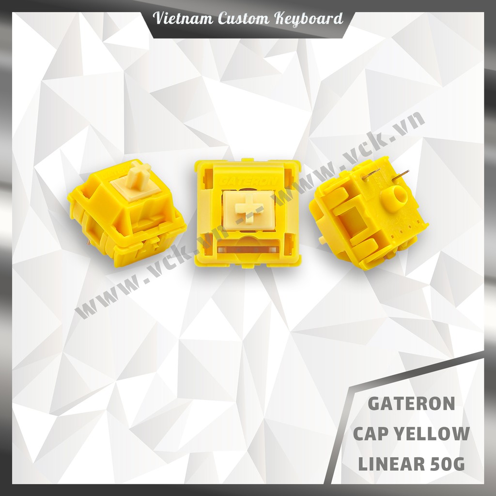 7 Loại Gateron Switch Đặc Biệt | N1S | Limbo | Silver Blizzard | Keyfirst Cream | Laser | Cap Yellow | KBDFans | vck.vn