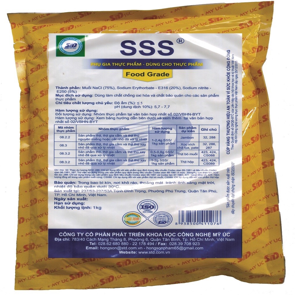 Muối diêm gói 1kg