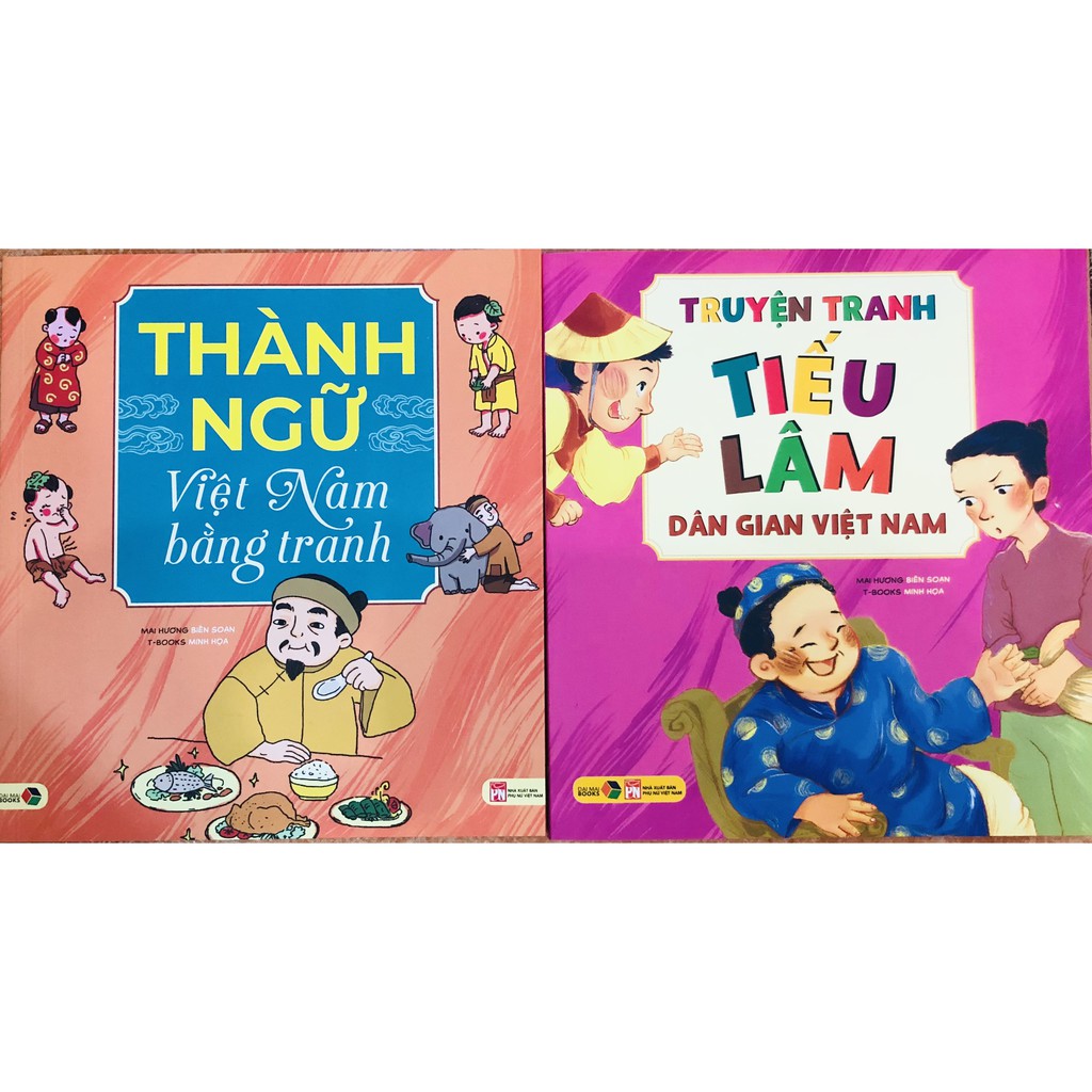Sách - Combo Thành Ngữ Việt Nam Bằng Tranh + Truyện Tranh Tiếu Lâm Dân Gian Việt Nam