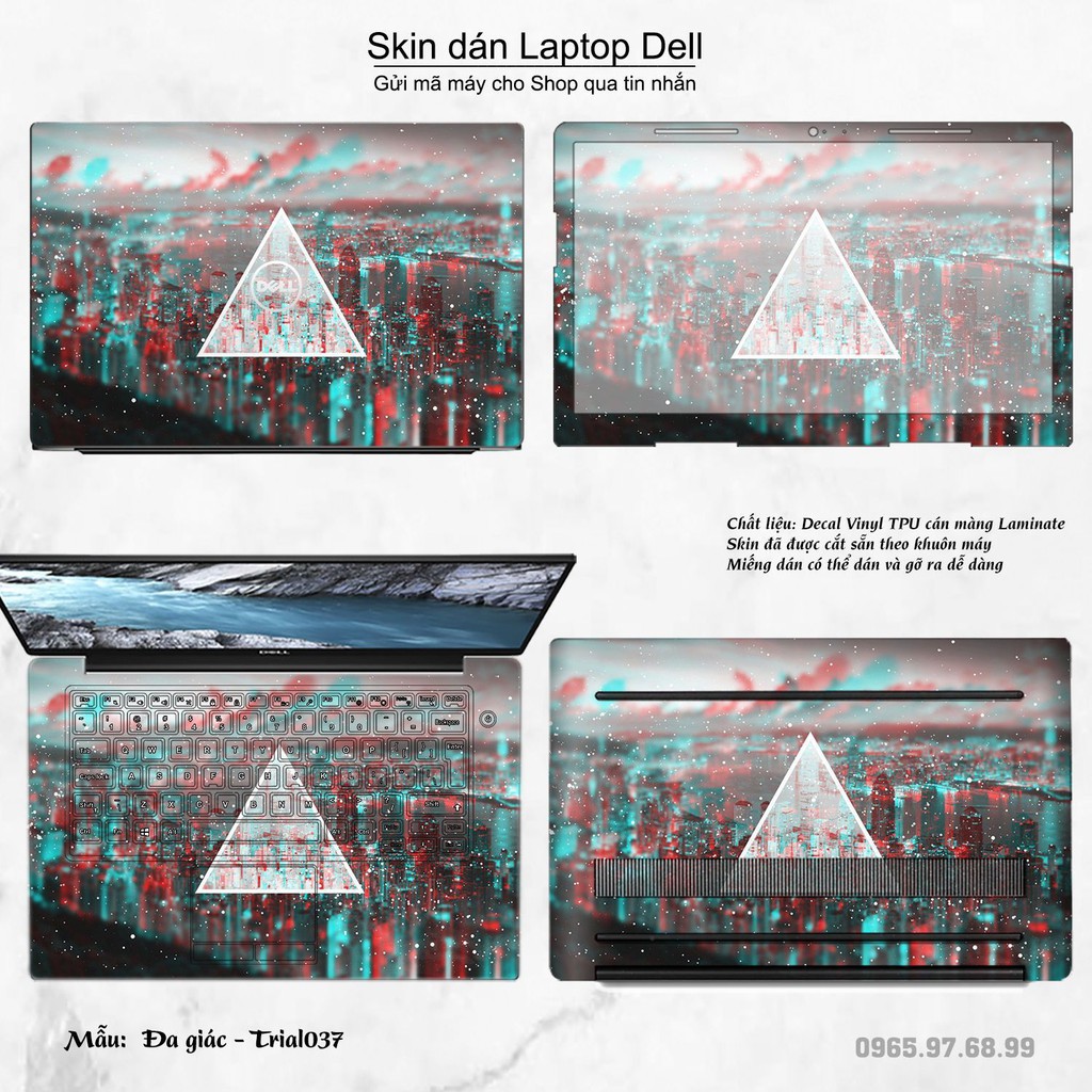 Skin dán Laptop Dell in hình Đa giác _nhiều mẫu 7 (inbox mã máy cho Shop)