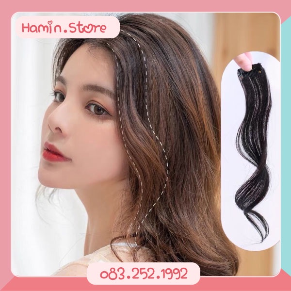 Tóc mái giả, Mái xoăn 2 bên phong cách Hàn Quốc sang chảnh Hamin