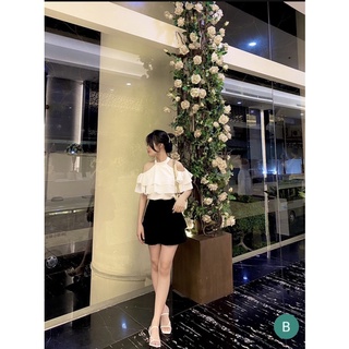Pass áo croptop, áo cổ yếm khoét vai tinh tế cá tính mới 100%
