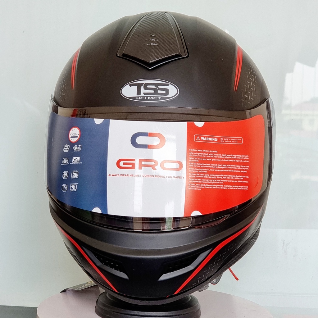 Mũ bảo hiểm cả đầu ST26 tem 1 kính GRO HELMET chính hãng vòng đầu 54-58cm