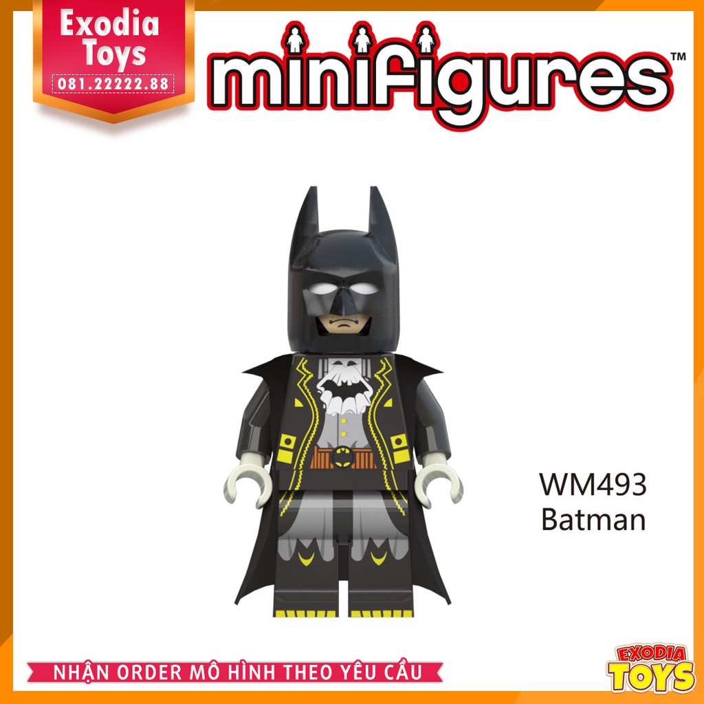 Xếp hình minifigure nhân vật siêu anh hùng Batman : Người Dơi - WM6027