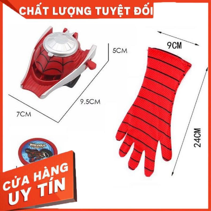 Áo choàng siêu nhân nhện kèm găng tay, mặt nạ, đeo tay bắn đĩa.Bộ trang phục hóa trang 3 Món Người Nhện