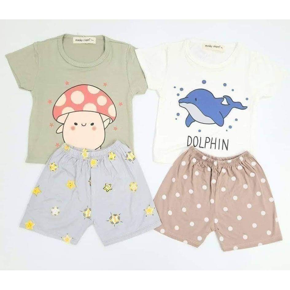 ⚡⚡⚡Đồ bộ bé trai, bé gái minky mom big họa tiết cotton thun lạnh 100% dày dặn nhưng mát mẻ mùa hè