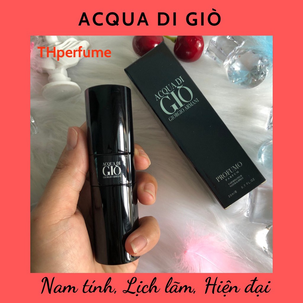 Nước Hoa Mini Nam 20ml ACQUA DI GIO PROFUMO ( GIÒ ĐEN)