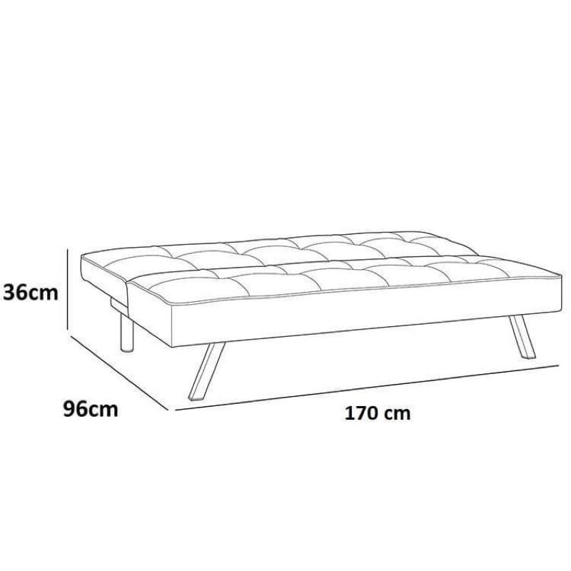 Sofa giường - Sofa Bed cao cấp chân kim loại mạ Crôm