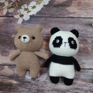 Thú bông móc len gấu handmade