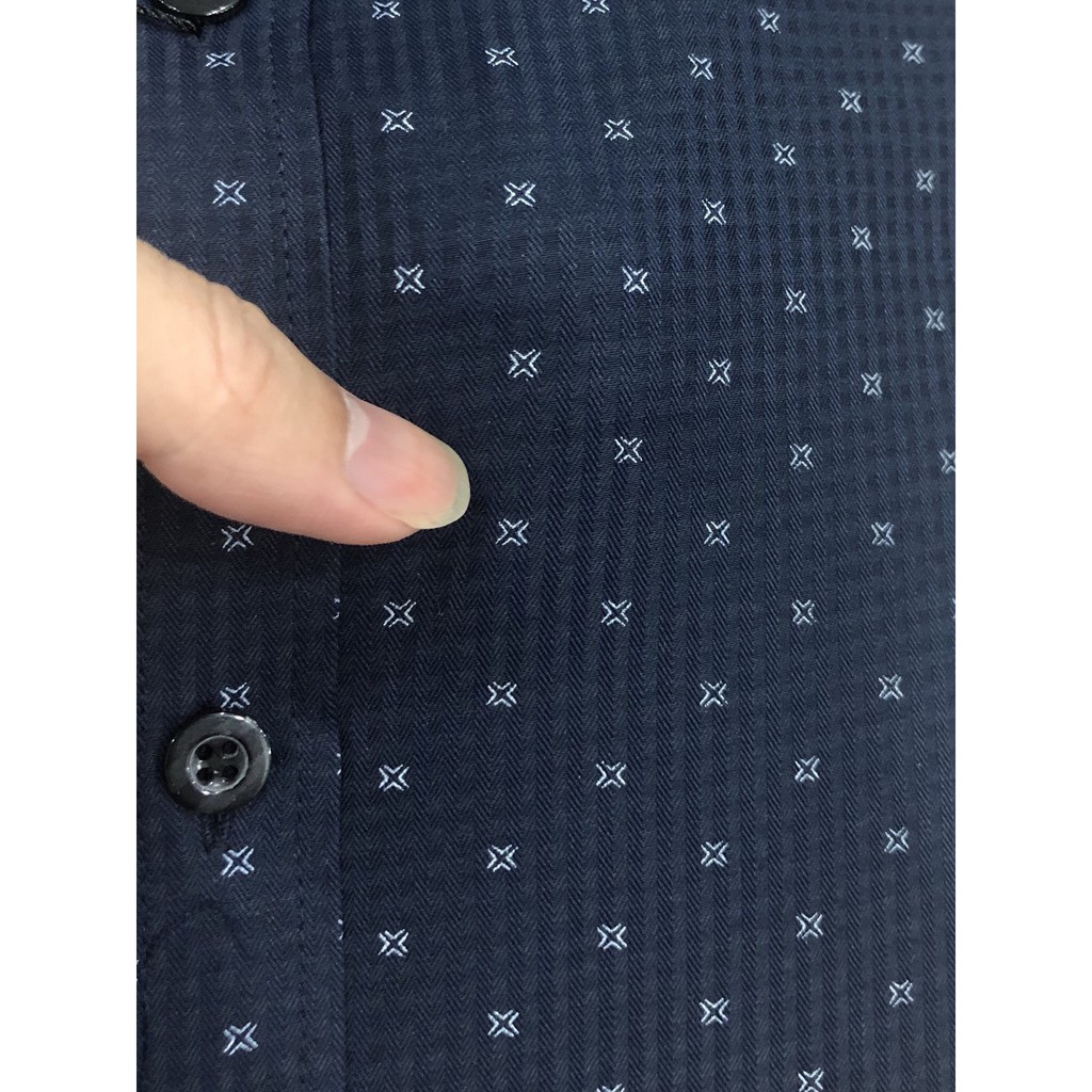 Áo sơ mi nam họa tiết chấm bi cao cấp, chất vải cotton mịn phong cách công sở OKU shop | BigBuy360 - bigbuy360.vn