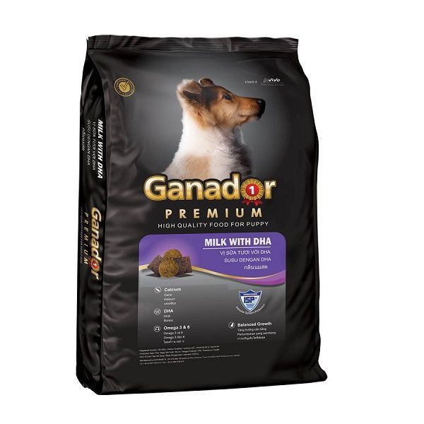 Hạt Khô Vị Sữa Và DHA Cho Chó Con Puppy Ganador Gói 400g