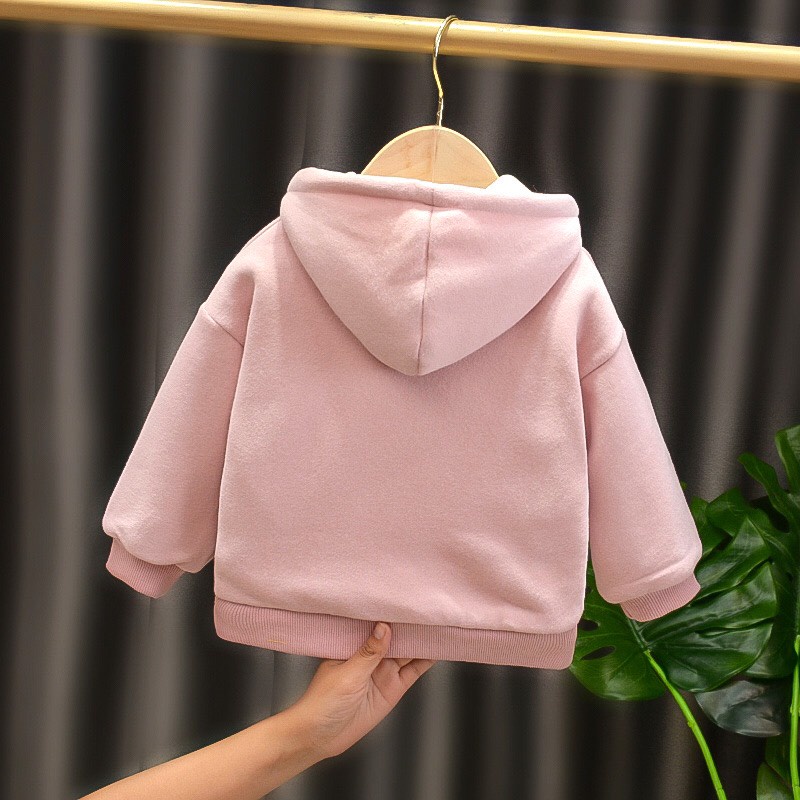 Áo nỉ hoodie cho bé size 10 - 33kg - We always smile