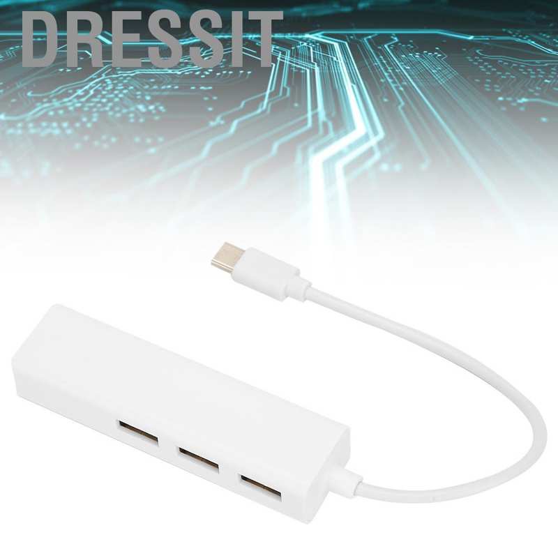 Usb Hub Rj45 Lan 3 Cổng Usb 3.1 10 / 100mbps Cho Windows 98se / 2000 / Me / Xp / Vista / Win7 / Win8 / 8.1 / 10 Android