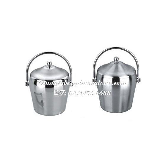 Xô đựng đá Inox 2 lớp cách nhiệt 1.2 lít và 2 lít