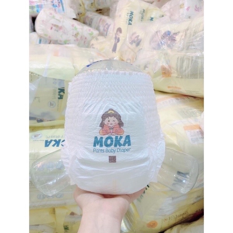 Tả/bĩm quần/dán Moka S/M/L/XL/XXL/3XL50 miếng bỉm Nhật