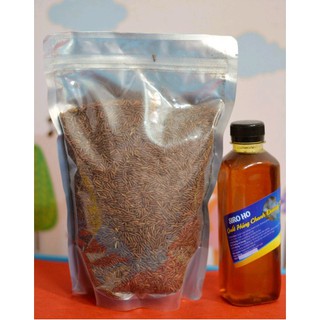 Gạo lứt huyết rồng cao cấp rang sẵn - đóng túi Zip 1kg km