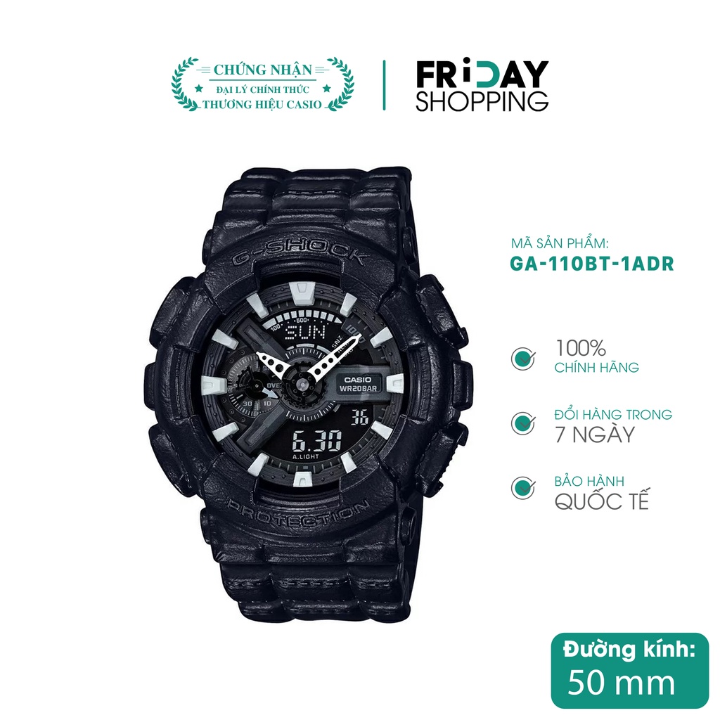 Đồng hồ nam Casio G Shock GA-110BT-1ADR dây cao su thể thao chính hãng Fridayshopping