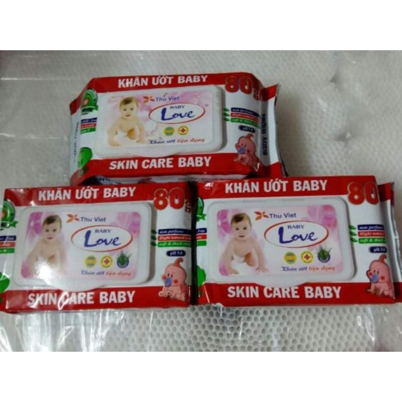 Khăn Ước 80 tờ Skin Care Baby