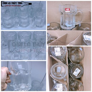 Bộ 6 Ly thủy tinh có quai 355ml ZB301-33 332-deli