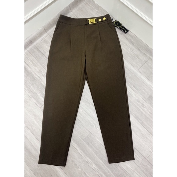Quần vải baggy cạp xích