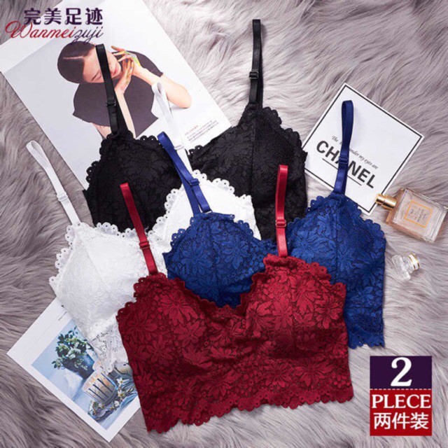 a FREESHIP 99K TOÀN QUỐC_ ÁO BRA REN 2 DÂY THÁI LAN b