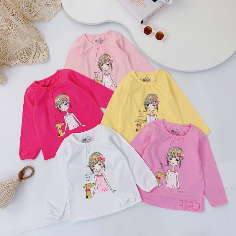 9-24kg Áo thu đông dài tay BB angel cho bé gái chất liệu cotton sài gòn, HÀNG CỰC ĐẸP