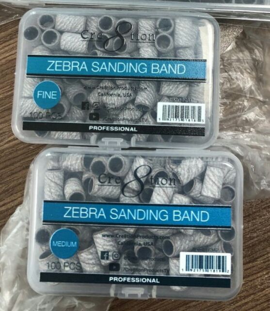 Hộp đầu mài giấy cao cấp Cre8tion - Zebra sanding band (100c/hộp)