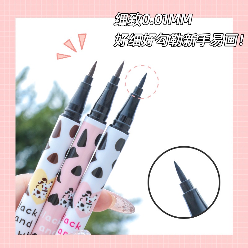 (K06)Bút kẻ mắt nước dạng lỏng màu đen chống nước, không nhòe, kẻ mắt chính hãng nội địa trung