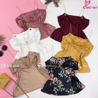 Áo phi cổ đổ dây xích