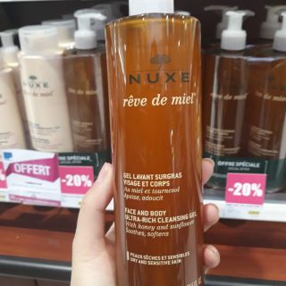 Sữa rửa mặt Nuxe 400ml nội địa pháp