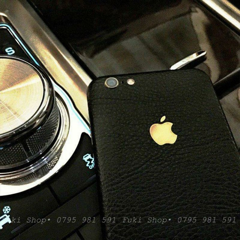 [IPHONE]Tấm Dán Skin Vân da Black Leather iPhone 5 6 7 8 6plus 7plus 8plus X XS XR XSMAX 11 PRO MAX 12 PRO MAX