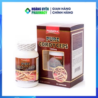 Đông trùng hạ thảo Pure Cordyceps 1000mg Pharmekal Hộp 60 viên