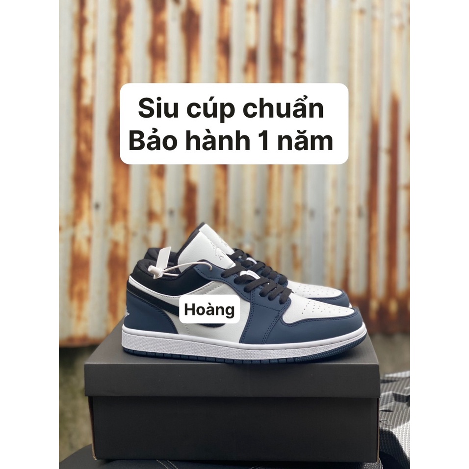 ( Bảo Hành 1 Năm ) Thể Thao Nam Nữ Giày Xanh Than Navy Thấp Cổ   - Phiên Bản Cao Cấp