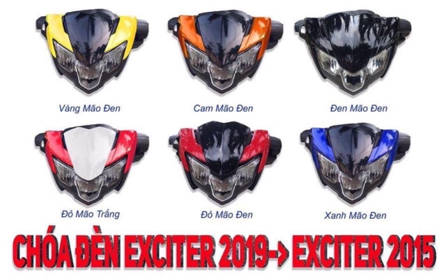 Đầu đèn exciter 2019 gắn lên exciter 2016. Chính hãng Motorart Full bộ lên xe gắn như zin k chế cháo. Led tăng sáng sẵn