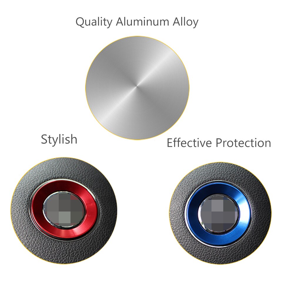 Miếng Dán Hợp Kim Nhôm Trang Trí Vô Lăng Xe Hơi Volkswagen VW Passat b7 b8 Bora POLO GOLF 6 7 Jetta MK6 Tiguan CC Scirocco