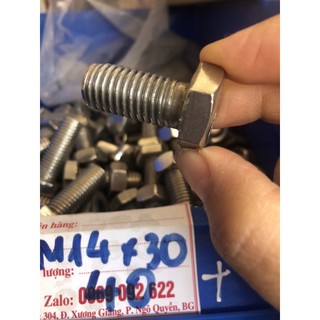 Ốc M 14 inox (dài 3,4,5,6cm)❌❌❌