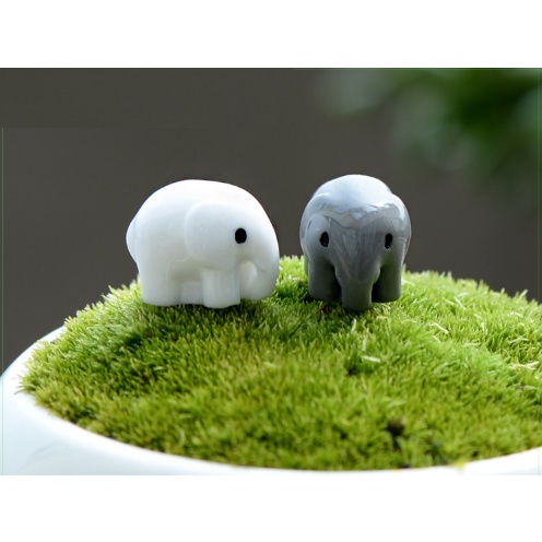 ❤❤Voi Con Mini Xinh Xắn❤❤ Phụ Kiện Trang Trí Tiểu Cảnh Sen Đá, Terrarium, Decord Mô Hình, Nhà Búp Bê