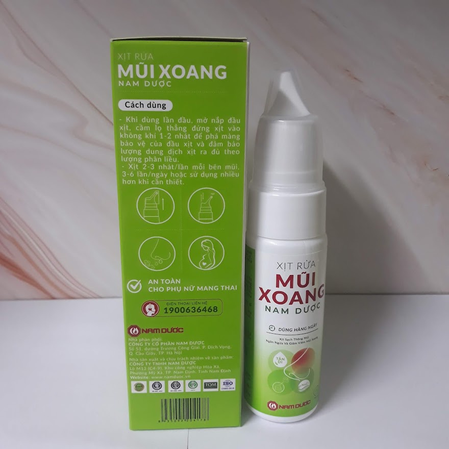 Xịt Rửa Mũi Xoang Nam Dược chai 75ml