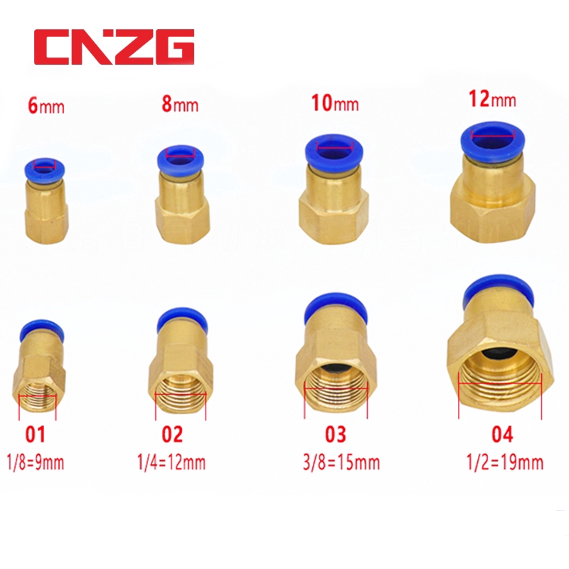 Đầu nối nhanh khí nén CNZG PCF ren trong chuyên dụng