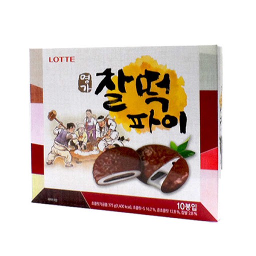 Bánh Mochi Đậu Đỏ Phủ Socola Lotte Hàn Quốc 210/350g