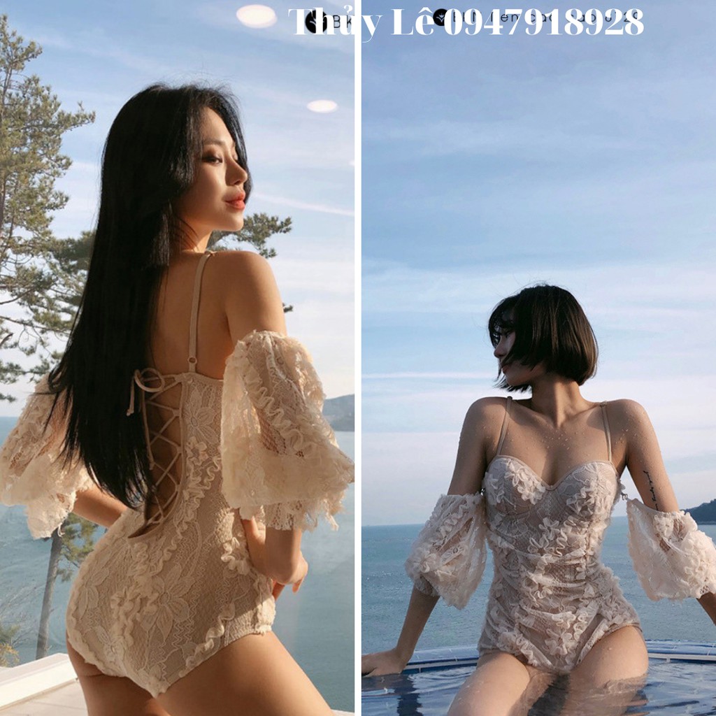 Bikini liền mảnh tay bèo SIÊU XINH, cực tôn dáng, quyến rũ khó cưỡng, thu hút mọi ánh nhìn